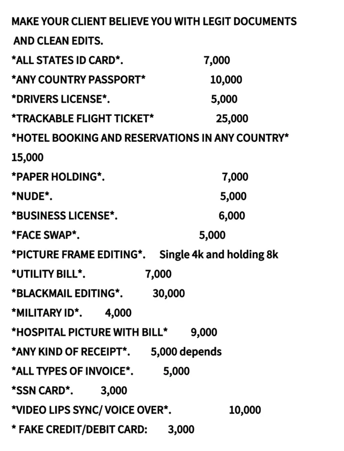 I deal with all kind of photo Editing and all country number