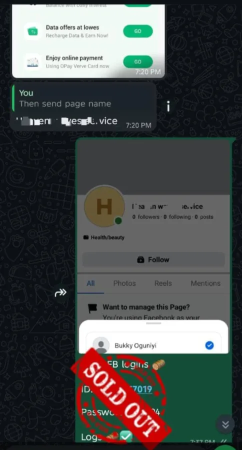 Joshua logs 🪵 strong foreign and local Facebook page