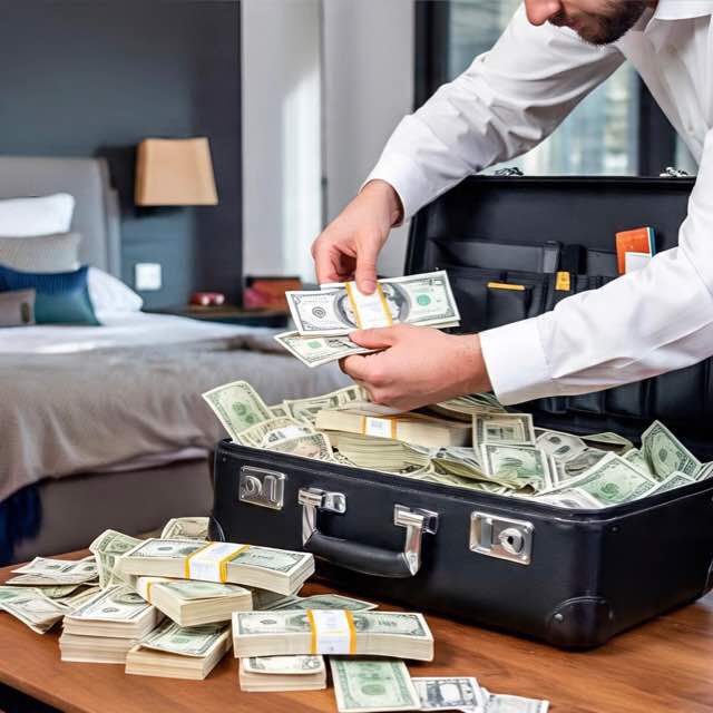 Paying update💰with big bag 💼