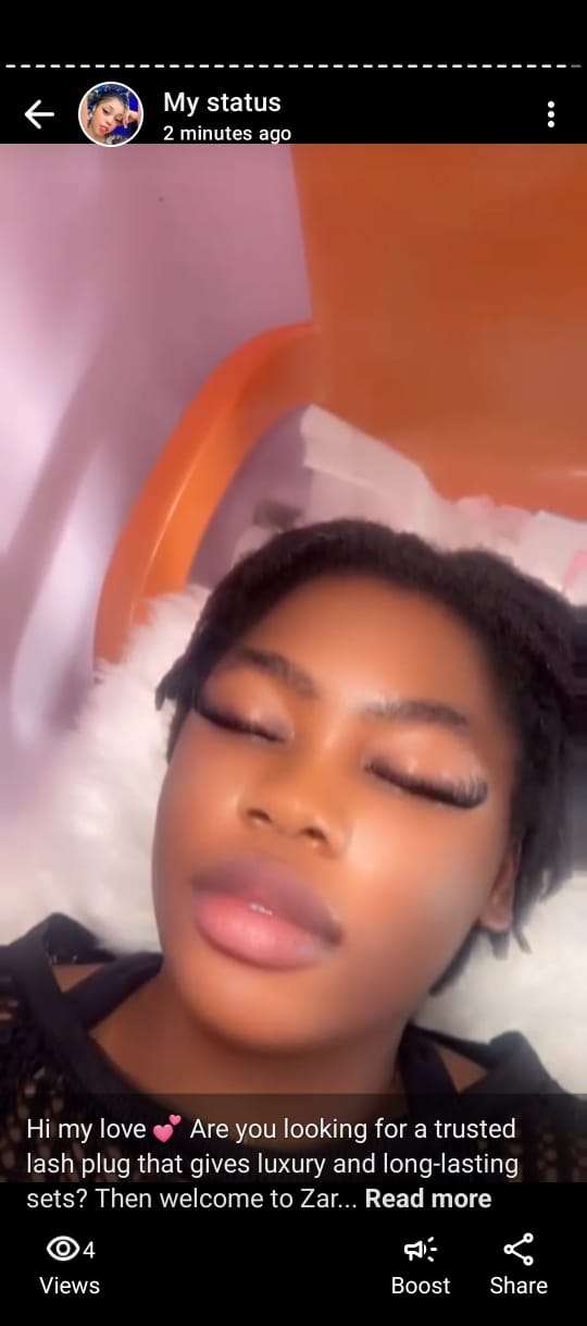 DM for lash extensions