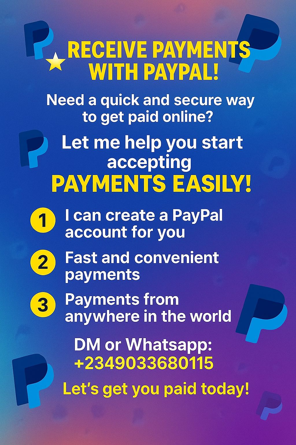 LEARN HOW TO CREATE UK PAYPAL